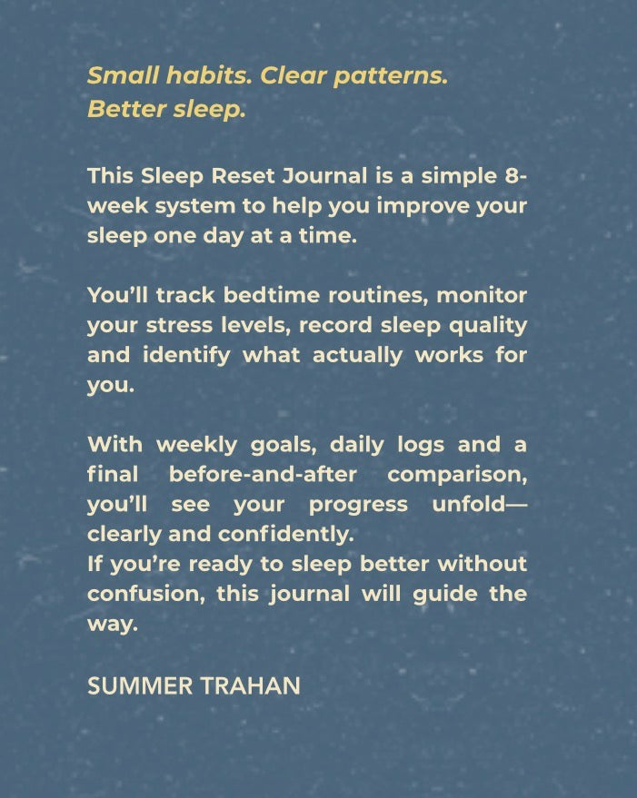 Sleep Reset: Track. Break Patterns. Build Better Nights (Ebook)