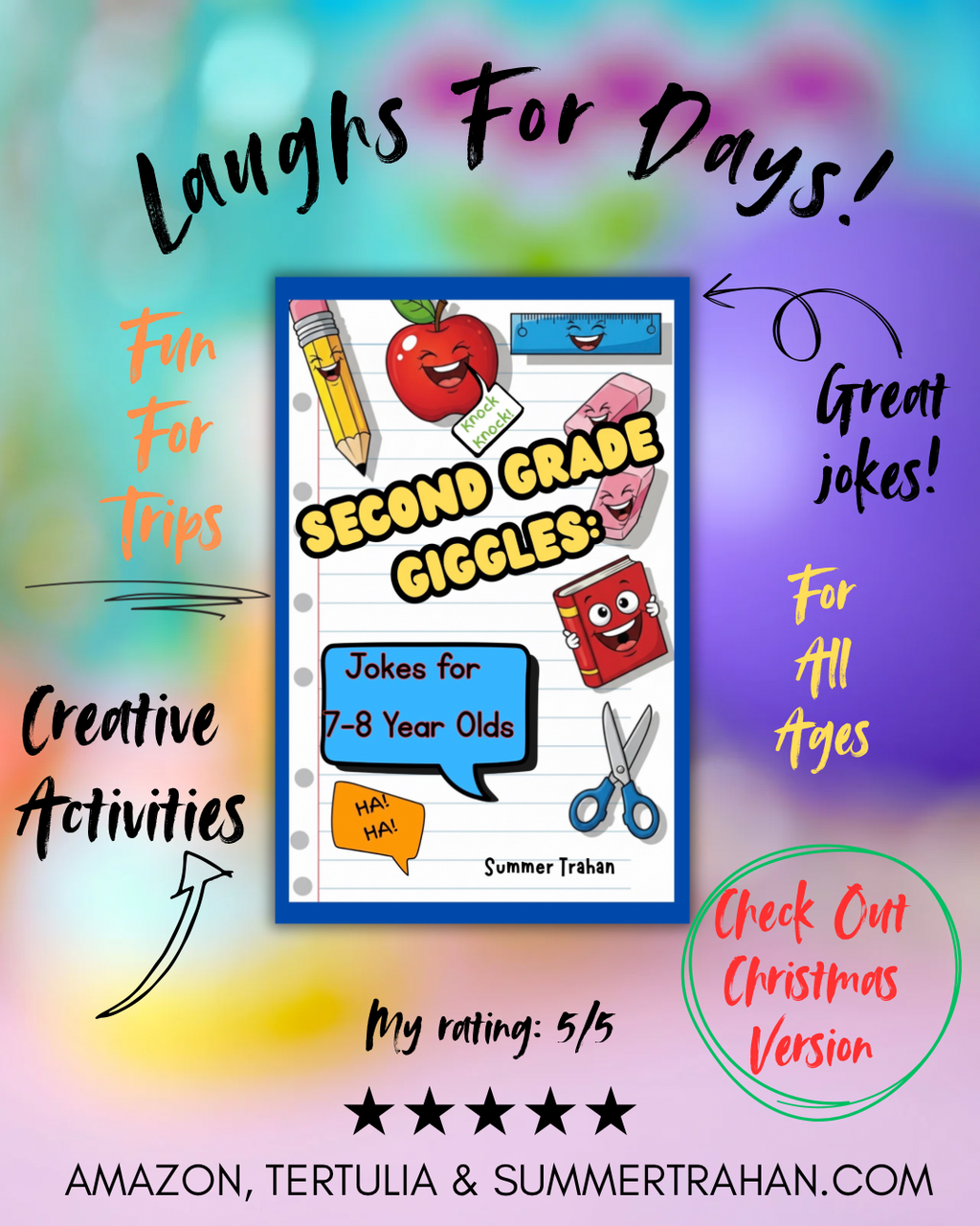 Second Grade Giggles: Jokes for 7-8 Year Olds (Ebook)