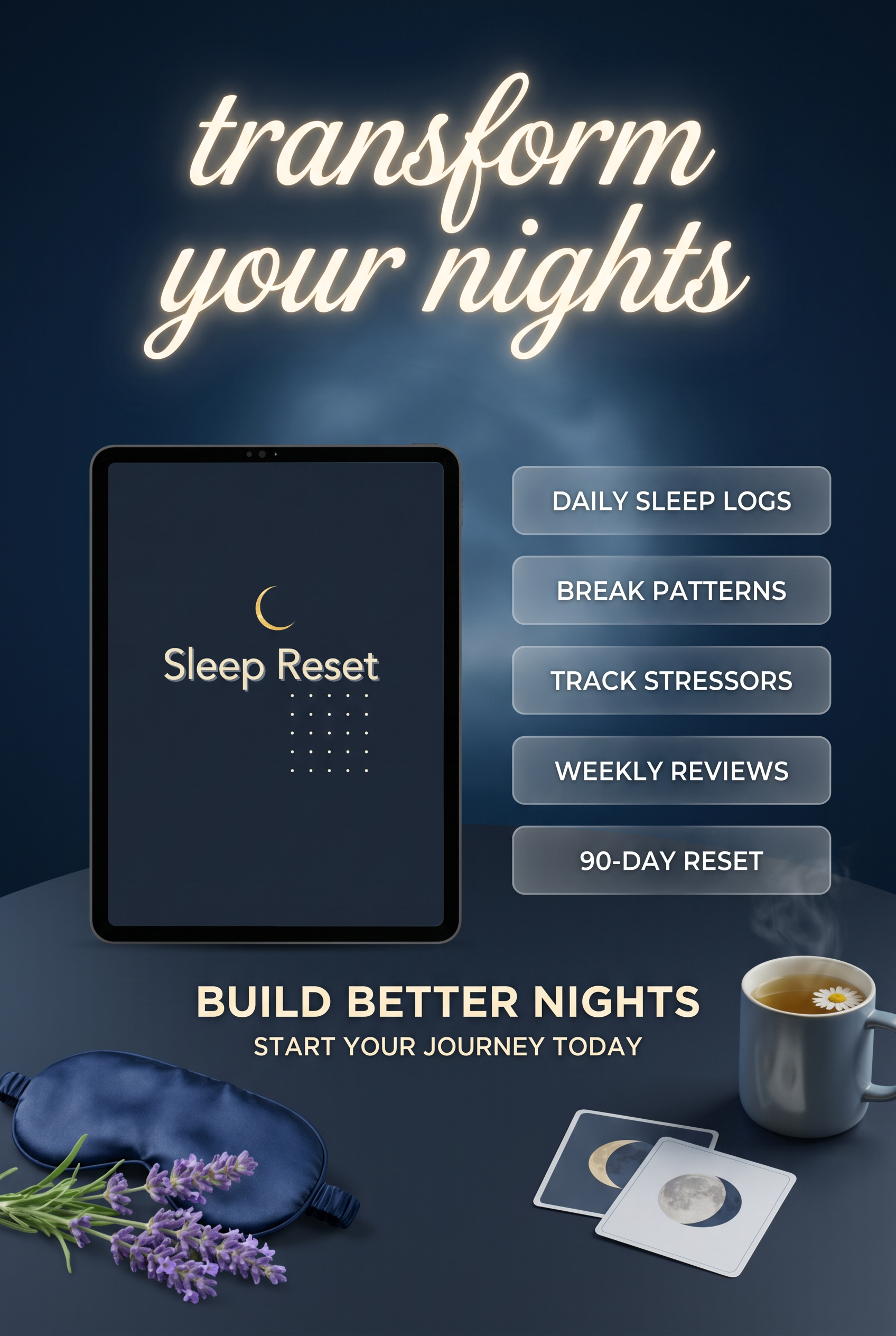 Sleep Reset: Track. Break Patterns. Build Better Nights (Ebook)