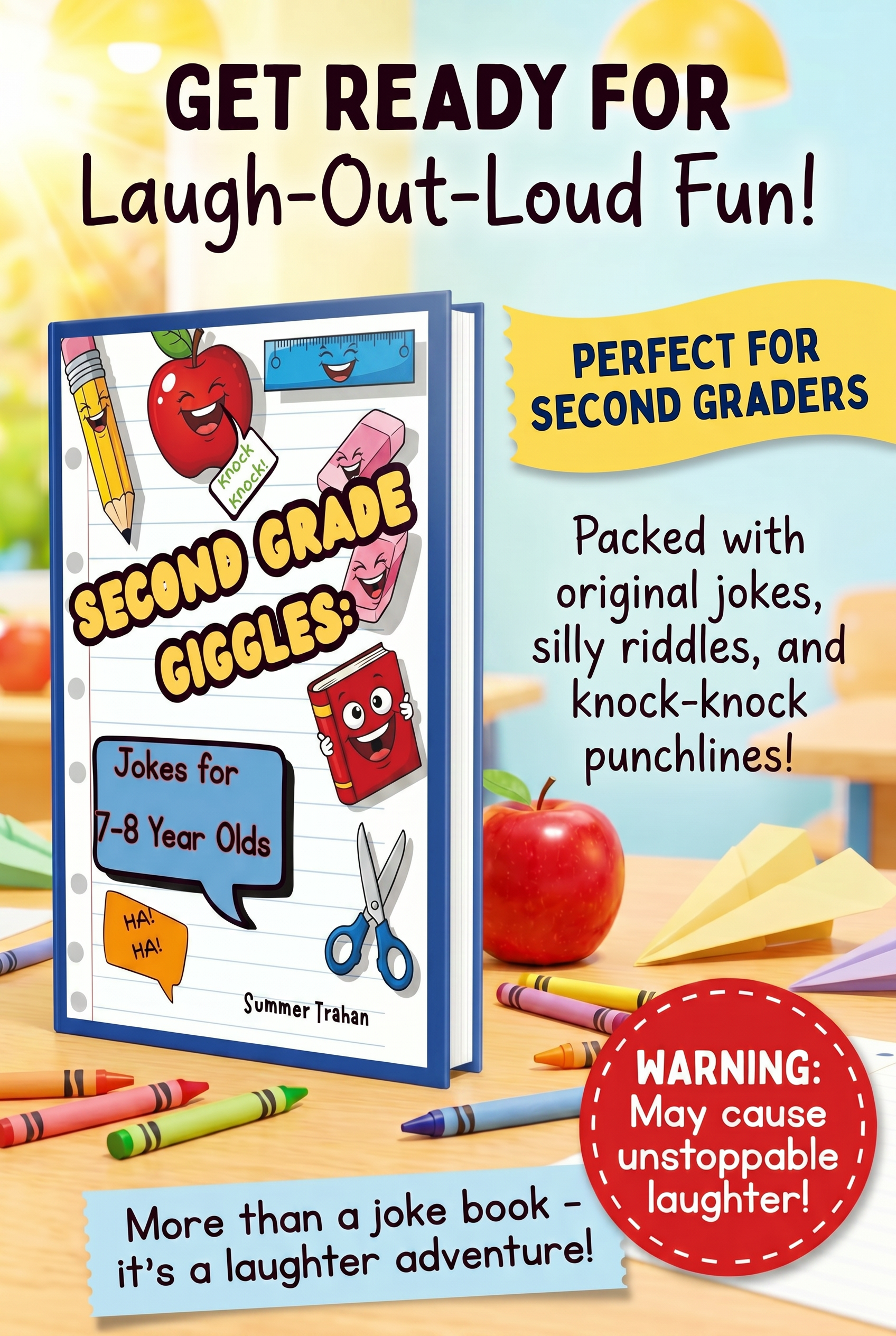 Second Grade Giggles: Jokes for 7-8 Year Olds (Ebook)