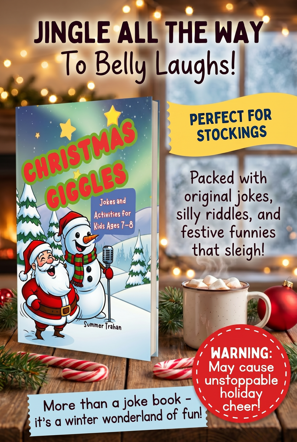 Christmas Giggles: Jokes & Activities for 7-8 Year Olds (Second Grade Giggles) (Ebook)