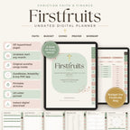 Firstfruits Planner – Christian Faith & Finance Digital Planner | Undated, Hyperlinked