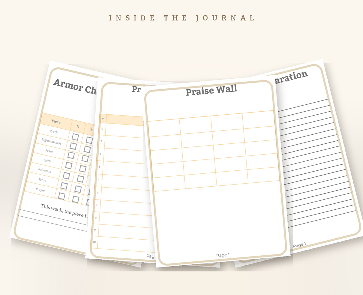 Prayer Warrior Planner — Companion Journal (US Letter Sized & A4)